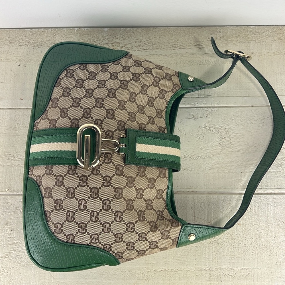 Sold on other platform Gucci Jackie Sherry Green One Shoulder bag - Picture 9 of 16